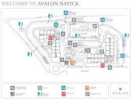 natick mall mapa mapa de natick centre