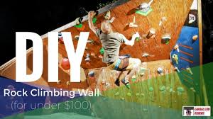 diy rock climbing wall for under 100