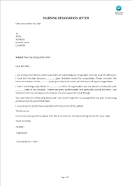 Check spelling or type a new query. Nursing Resignation Letter Templates At Allbusinesstemplates Com