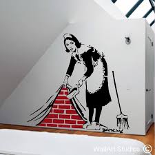 Bansky Maid In London Wall Art Sticker