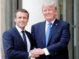 Image result for Trump and Macron
