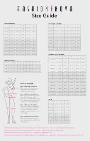 Size Chart For Fashion To Figure Forever 21 Womens Size