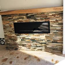 Tiling A Fireplace In Oyster Slate