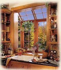 modern kitchen garden window