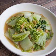 napa cabbage stir fry with dried scallops