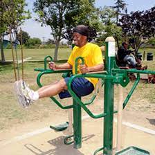 outdoor fitness equipment in parks