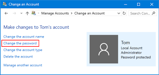 Changing administrator account windows 10 through user account settings: 5 Ways To Change Windows 10 Password With Administrator Account