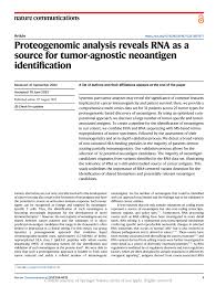 pdf proteogenomic ysis reveals rna
