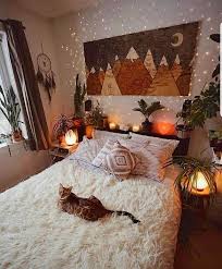 We found gifts fit for the person who never truly finishes decorating a room. A Soft Bed With A Kitty Cozyplaces Modern Bohemian Bedroom Bohemian Bedroom Decor Home Decor