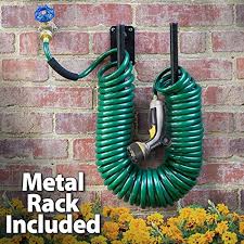 melnor garden coil hose with all brass