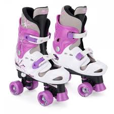 Girls Adjustable Quad Skates Purple