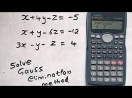 Solve Gauss Elimination Method In