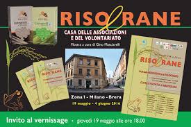 Mostra Riso E Rane Milano 19 Maggio 4 Giugno 2016