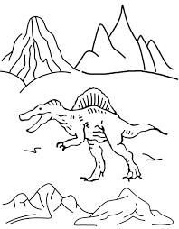 spinosauruountains coloring page