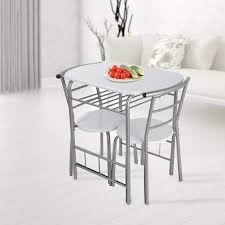 These chairs are made from oak wood, and they feature. Lyrlody Dining Table Chair Set High Gloss Dining Table And 2 Chair Set Breakfast Table Chairs Garden Home Kitchen Furniture Set With Metal Steel Frame White Buy Online In Guernsey At Guernsey Desertcart Com Productid