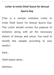 district sports officer inviting him