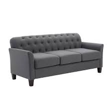 Grey Polyester Living Room Set