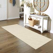 ivory indoor trellis runner rug