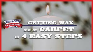 getting wax out of carpet in 4 easy