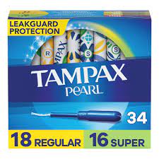 Tampax Pearl Tampons Duo Pack, with ...
