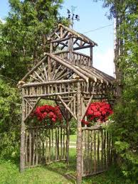 Rustic Arbor Garden Trellis Diy Garden