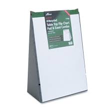 Ampad Evidence Tabletop Easel Back Flip Chart 20 White 20 X