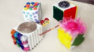 building sensory and activity cubes for