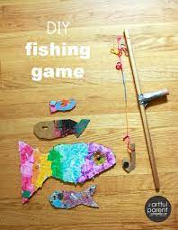 a diy fishing game for kids make your