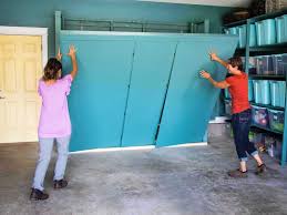 High gloss painted finish with concealed fixings and recess for cables. How To Build Oversized Garage Storage Cabinets Hgtv