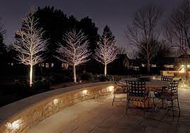 Traditional Stone Patio Lighting