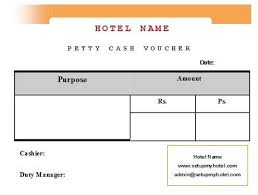 Sample Format Of Hotel Petty Cash Voucher Sample Hotel Guest