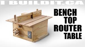Build a beautiful diy round table top from plywood circles cut with a router. Making A Bench Top Router Table Ibuildit Ca