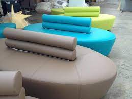 sofa oval shaped in polyurethane and