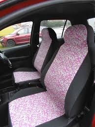 Audi A3 A4 Car Seat Covers Pink Paisley