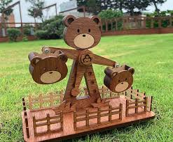 Bear Libra Amusement Park Handmade Diy