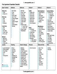 house checklist pdf form