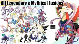 all legendary mythical pokémon fusion