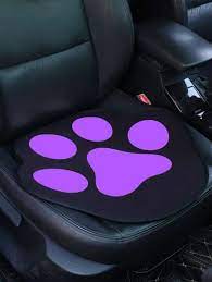 1pc Paw Print Car Front Seat Cushion