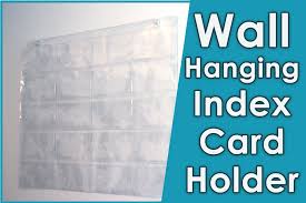 Hanging Index Card Holder Sleeve