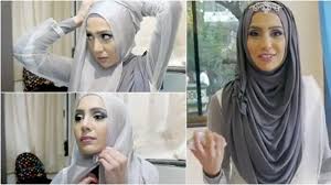 tutorial hijab pesta cantik hanya 3