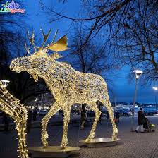 lighted moose lawn ornament off 60