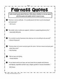Don't forget to confirm subscription in your email. Fairness Quotes Worksheets