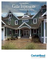 Certainteed siding products feature proprietary locking designs created to optimize the certainteed siding products are regularly audited by architectural testing, inc. Cedar Impressions Brochure Certainteed