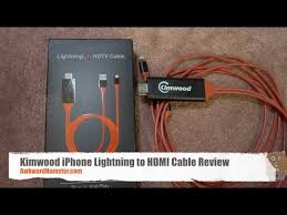 Kimwood Iphone Lightning To Hdmi Cable Review Youtube