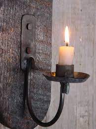 Wall Sconce Candle Holder Wood Hanging