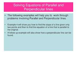 Ppt Solving Equations Of Parallel And