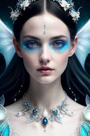blue fairy sublime angelic face