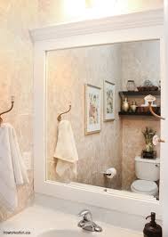 Frame is decorated with mosaic theme and finished with pastel colors. How To Frame A Bathroom Mirror How To Nest For Less