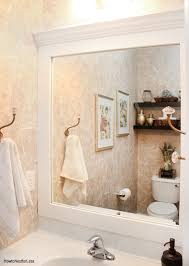 how to frame a bathroom mirror how to