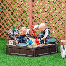 Outsunny Kids Sandbox With Cover